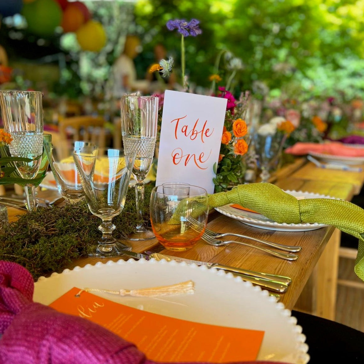 Written Table Numbers