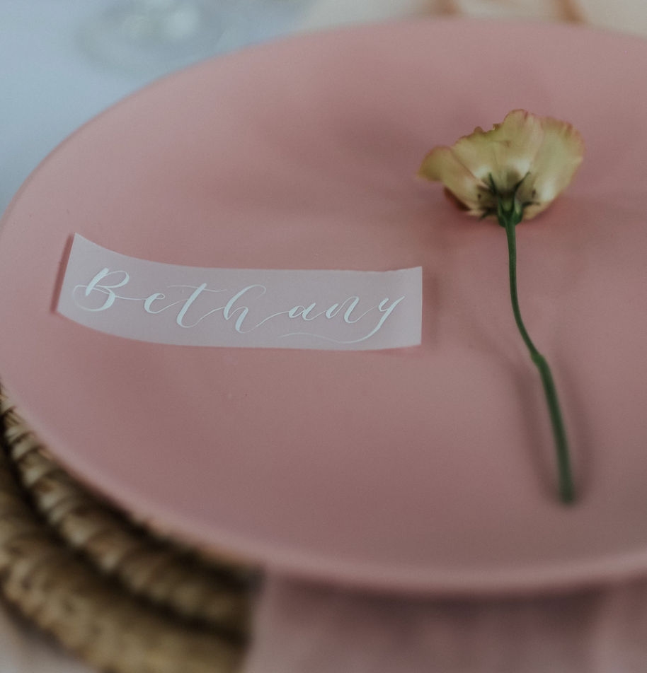 Vellum Place Cards