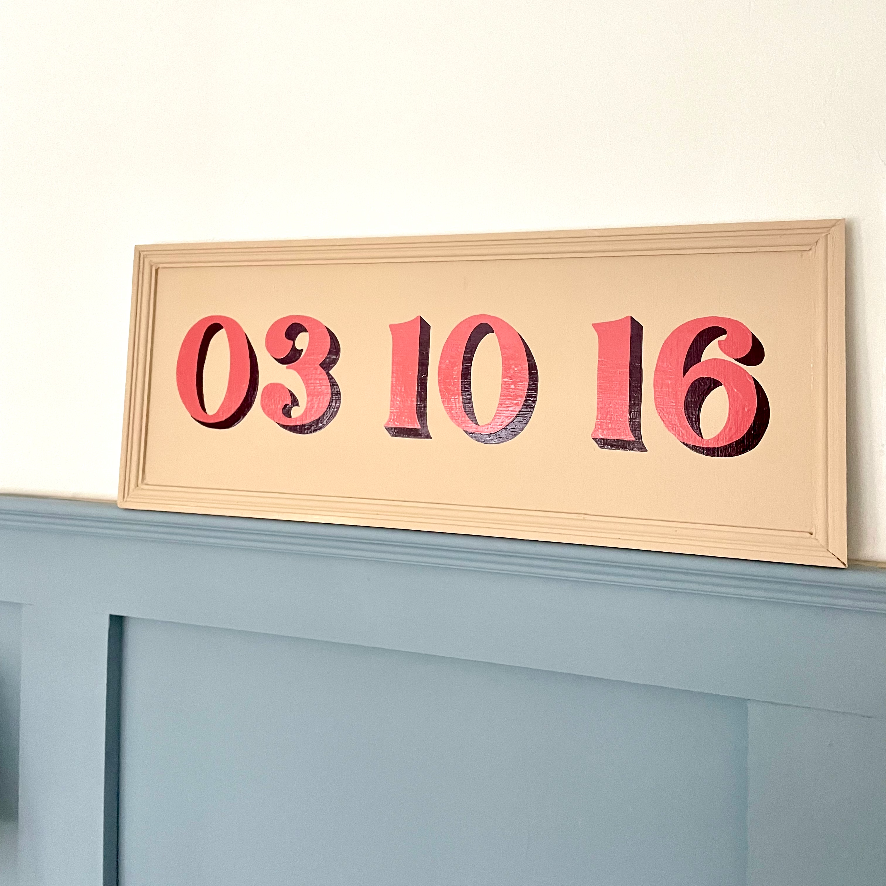 Date Format When Sign Memorable Moments: Sign-Painted Date Sign | Boards By Jess