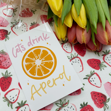 Load image into Gallery viewer, Aperol Cocktail Greeting Card
