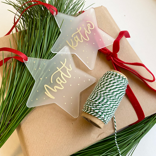 Personalised Star Tree Hanging for Pet/Family