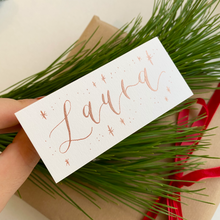 Load image into Gallery viewer, Personalised Standing Christmas Place Name - White
