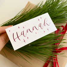 Load image into Gallery viewer, Personalised Standing Christmas Place Name - White
