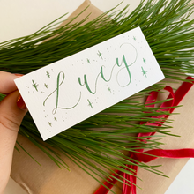 Load image into Gallery viewer, Personalised Standing Christmas Place Name - White
