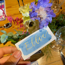 Load image into Gallery viewer, Navy &amp; Gold Place Cards
