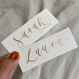 Recycled Eco Fleck Place Cards