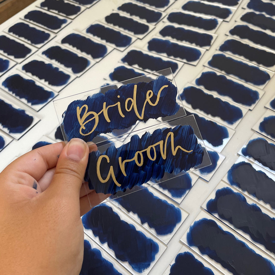 Painted Perspex Place Card