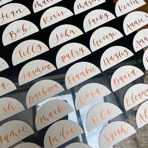 Half Circle Place Cards