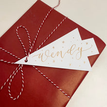 Load image into Gallery viewer, Personalised Christmas Tree Gift Tag
