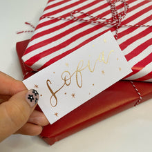 Load image into Gallery viewer, Personalised Christmas Dinner Party Place Card
