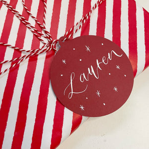 Personalised Bauble Gift Tag