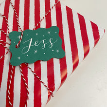 Load image into Gallery viewer, Personalised Wavy Rectangle Gift Tag
