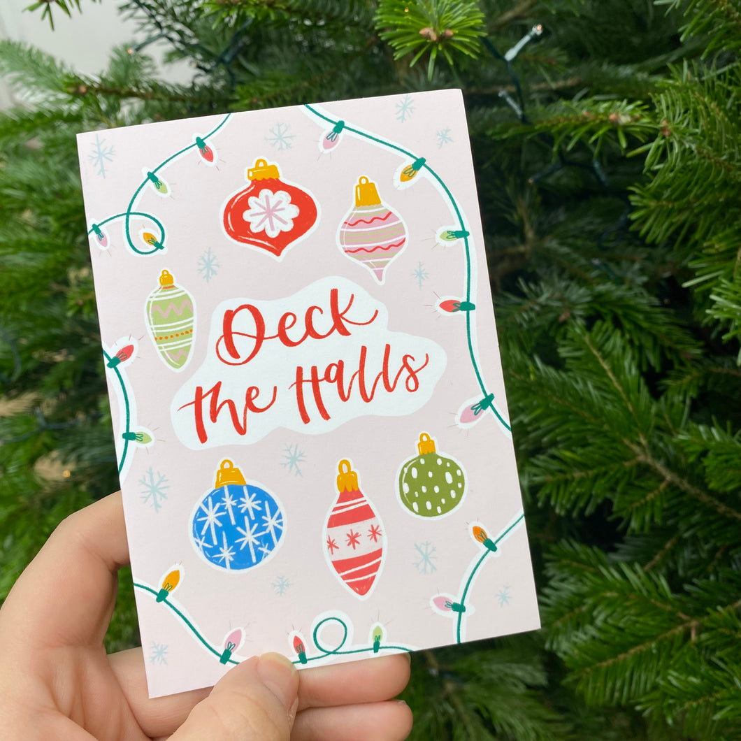 Deck the Halls Christmas Card